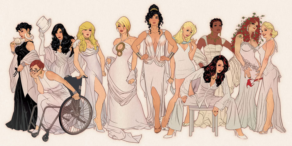 Adam Hughes DC Babes Poster Art