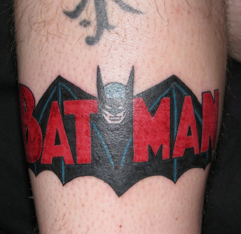 batman superhero tattoo