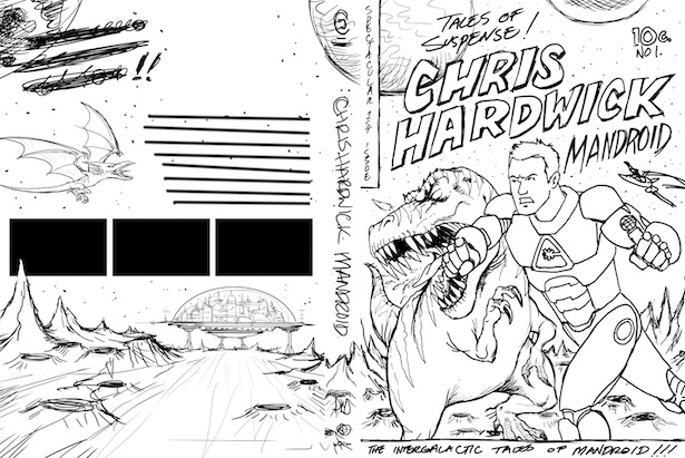 Chris Hardwick_Mandroid_Sketch